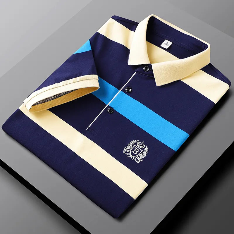 Polo rayé haut de gamme