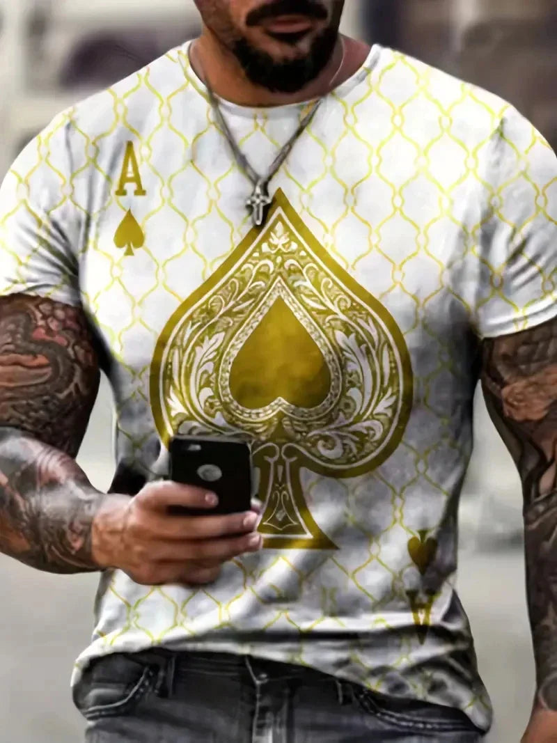 T-shirt de poker 3D