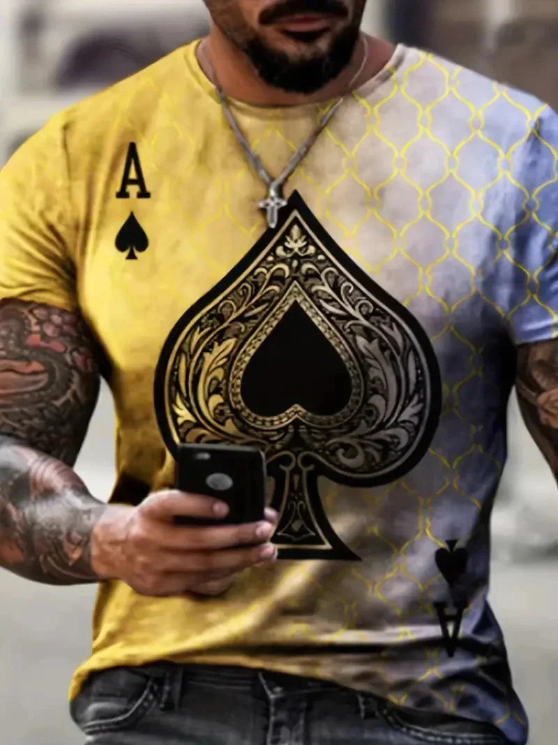 T-shirt de poker 3D
