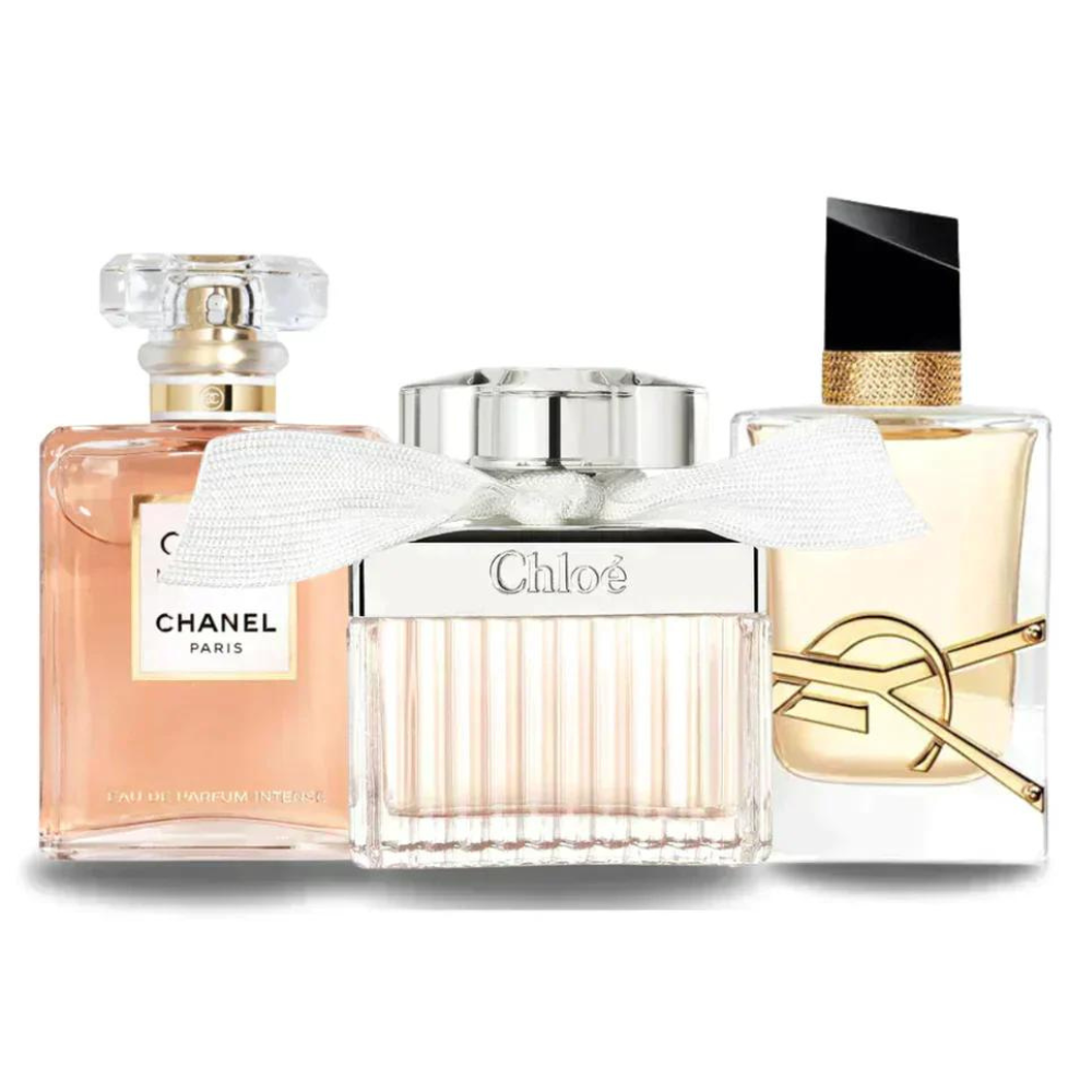 3 Parfums Chanel COCO MADEMOISELLE, Yves Saint Laurent LIBRE et CHLOÉ (PAYEZ 1, OBTENEZ 3)