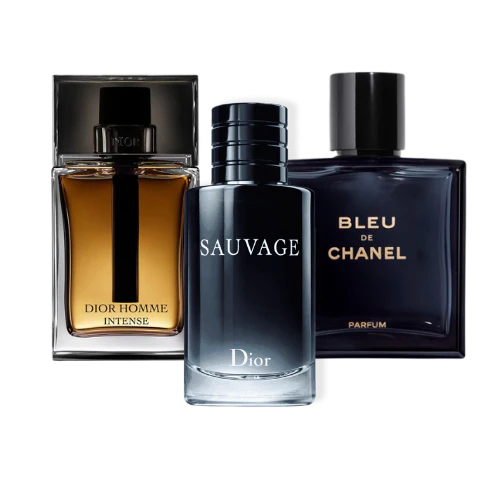 3 Parfums Bleu de Chanel, Sauvage Dior, Dior Homme Intense (PAYEZ 1, OBTENEZ 3)