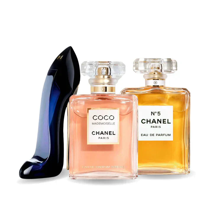 3 Parfums Good Girl, Coco Mademoiselle & Chanel N°5 (PAYEZ 1 OBTENEZ 3)