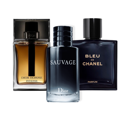 3 Parfums Sauvage Dior, Bleu de Chanel & Dior Homme Intense (PAYEZ 1 OBTENEZ 3)