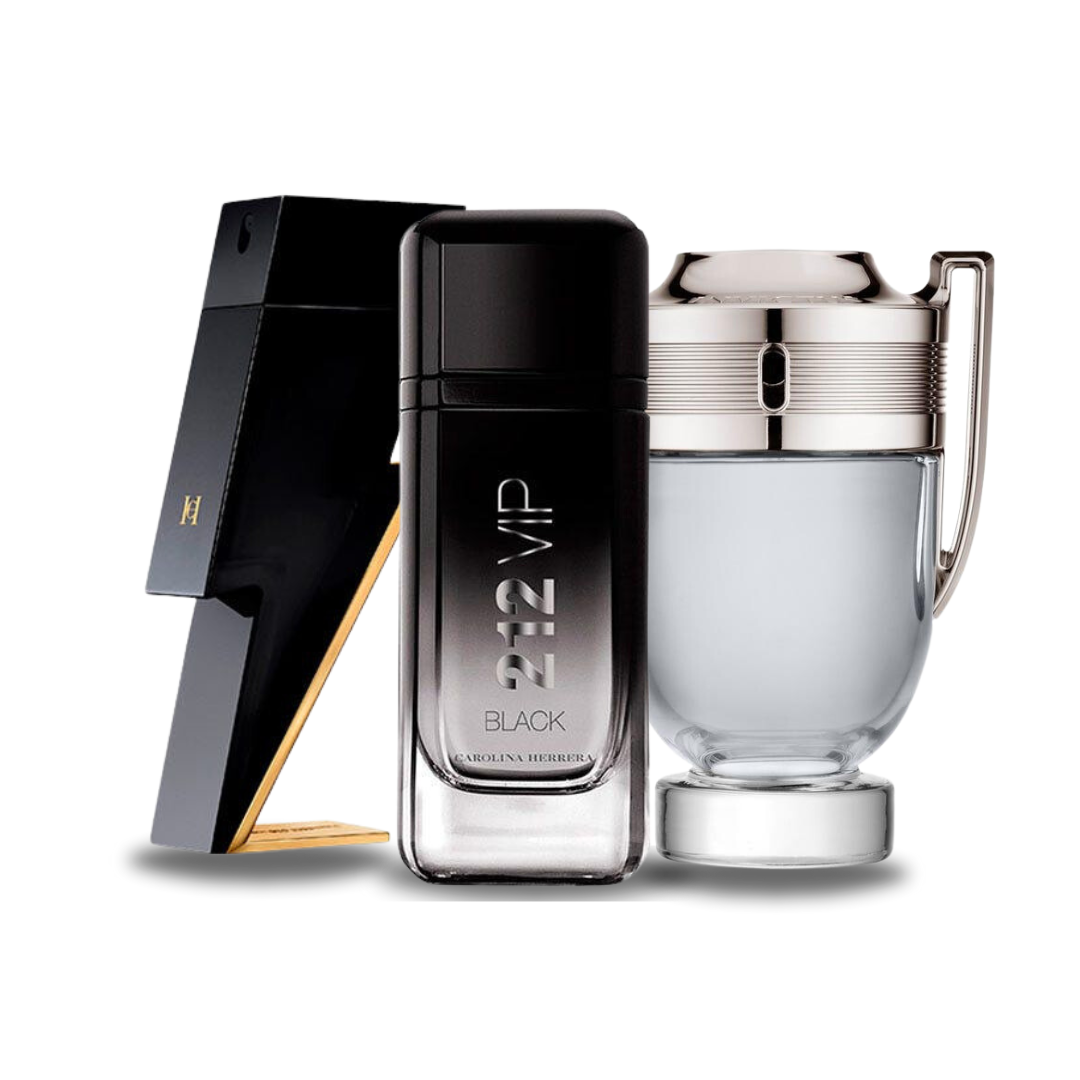 3 Parfums Bad Boy, 212 VIP Black & Invictus Paco Rabanne (PAYEZ 1 OBTENEZ 3)