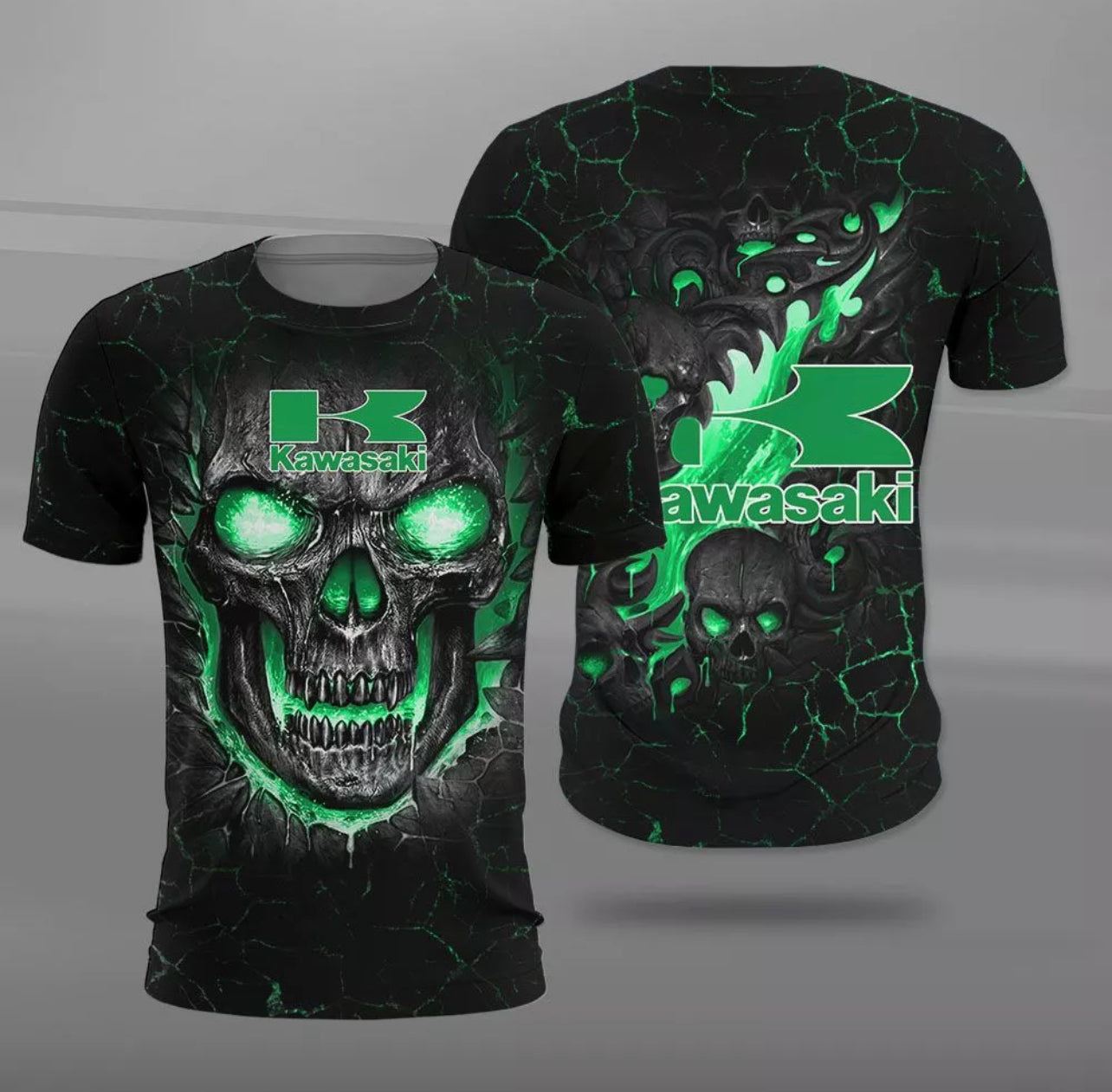 Camiseta Kawasaki Punisher - Estilo e Design Exclusivo 3D