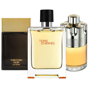 3 Parfums Terre d'Hermès, Azzaro Wanted & Tom Ford Noir Extreme (PAYEZ 1 OBTENEZ 3)