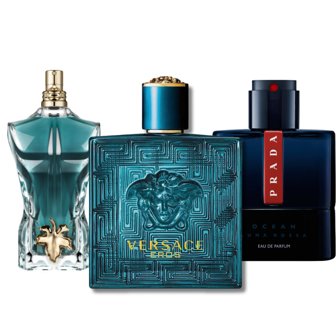 3 Parfums Prada Luna Rossa, Versace Eros & Le Beau (PAYEZ 1 OBTENEZ 3)