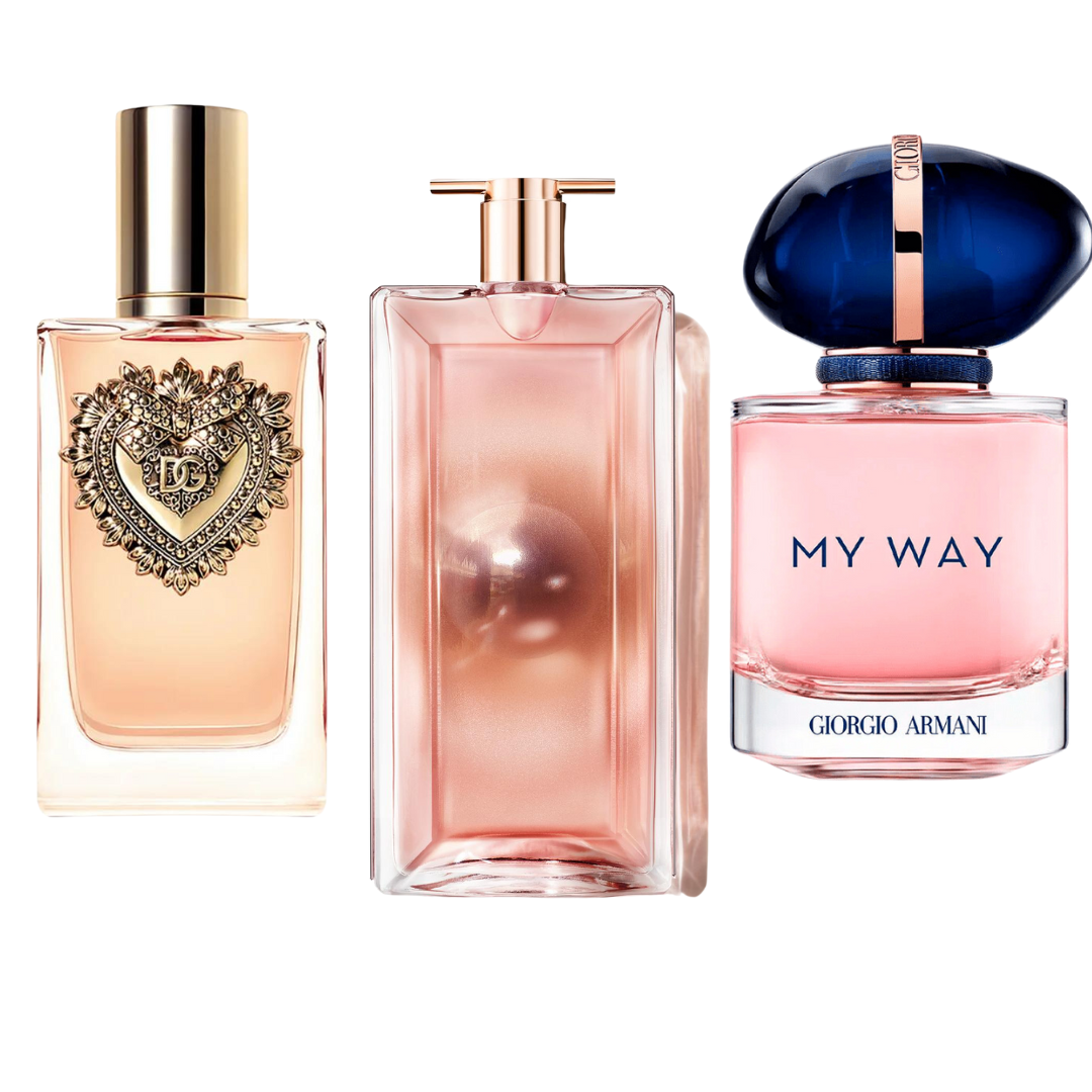 3 Parfums Dolce & Gabbana Devotion, Giorgio Armani My Way & Lancôme Idôle (PAYEZ 1 OBTENEZ 3)