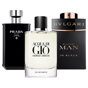 3 Parfums Bvlgari In Black, Acqua Di Giò & L’Homme Prada Intense (PAYEZ 1 OBTENEZ 3)