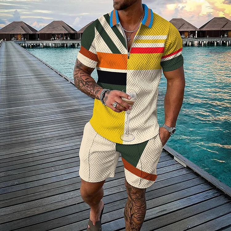 Conjunto Polo Multicolor - Camisa + Short