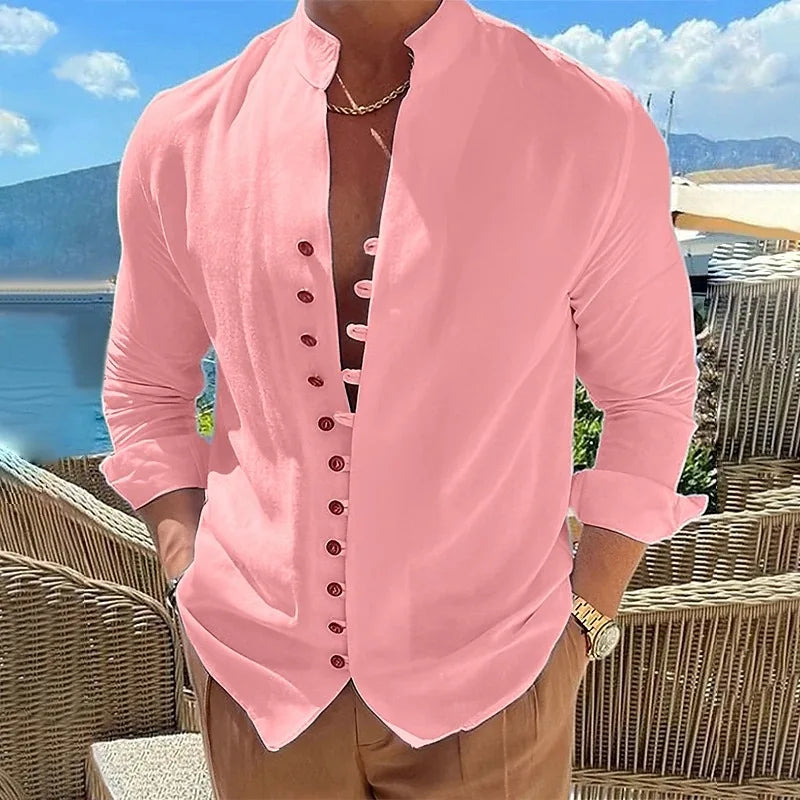 Camisa de Linho Fresh - Manga Longa - Versatilidade e Estilo