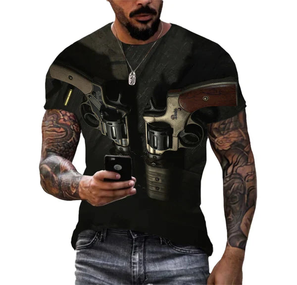 Camiseta Gun Killer - Estilo Inovador em Arte 3D