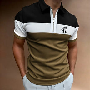 Camisa Polo Zíper The King - Estilo Exclusivo com Zíper na Gola