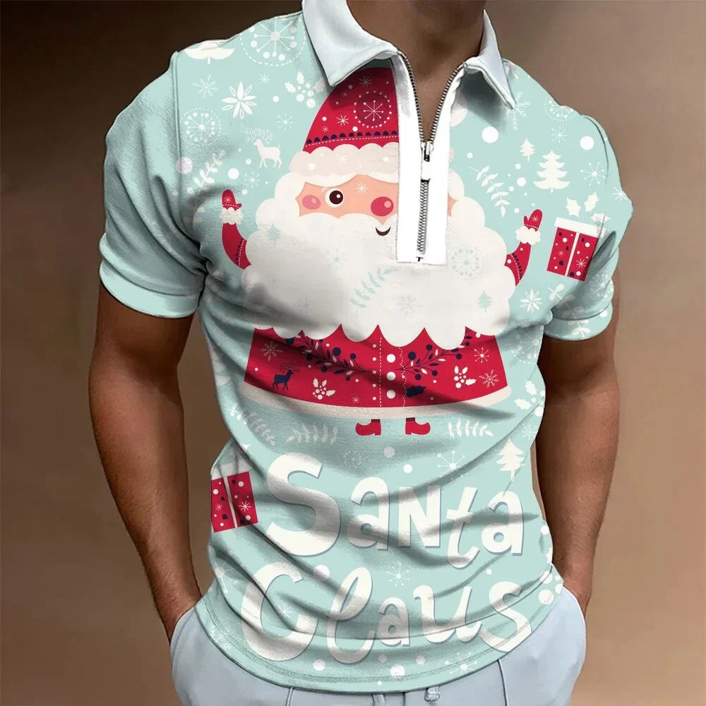 Camisa Polo Christmas - Estampa Exclusiva para Celebrações Natalinas