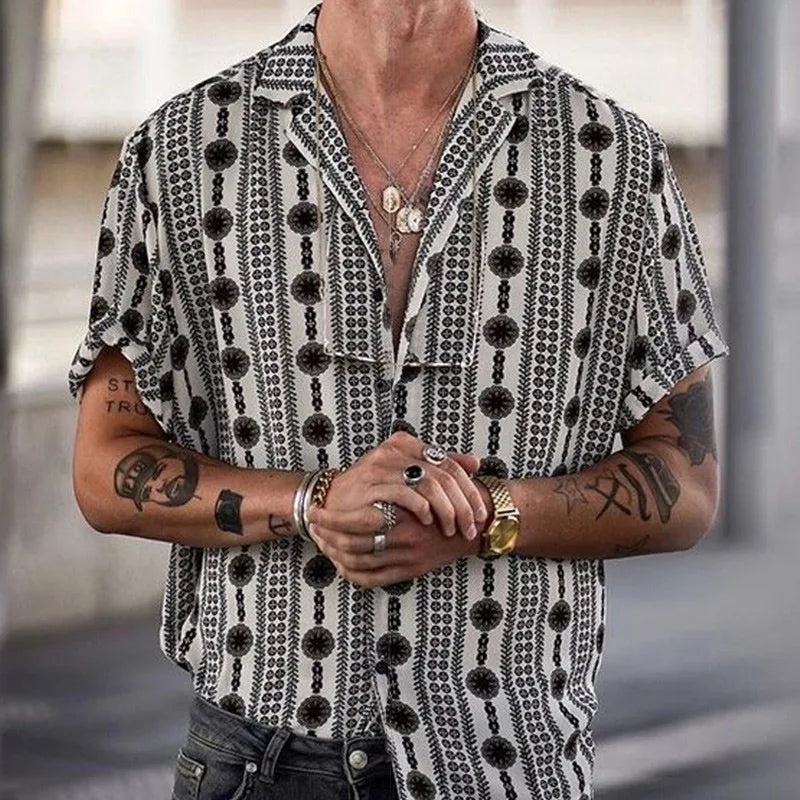 Camisa Arte Retrô - Estilo e  Elegância Vintage