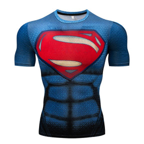 Camiseta Heros 3D - Arte 3D com Tecido Tecnologia de Compressão