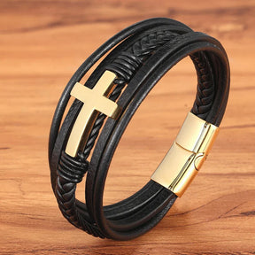 Pulseira Bracelete Classic - Estilo e Elegância em Couro Genuíno