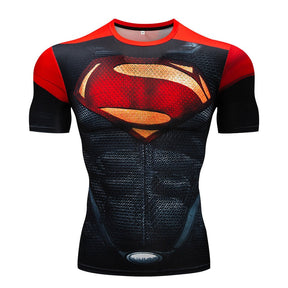 Camiseta Heros 3D - Arte 3D com Tecido Tecnologia de Compressão