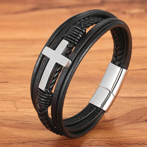 Pulseira Bracelete Classic - Estilo e Elegância em Couro Genuíno