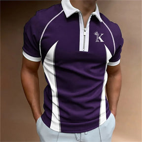 Camisa Polo Zíper The King - Estilo Exclusivo com Zíper na Gola