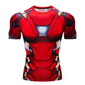 Camiseta Heros 3D - Arte 3D com Tecido Tecnologia de Compressão