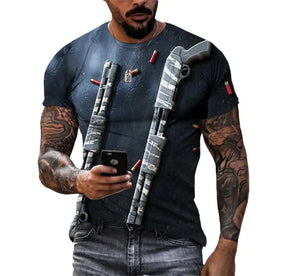 Camiseta Gun Killer - Estilo Inovador em Arte 3D