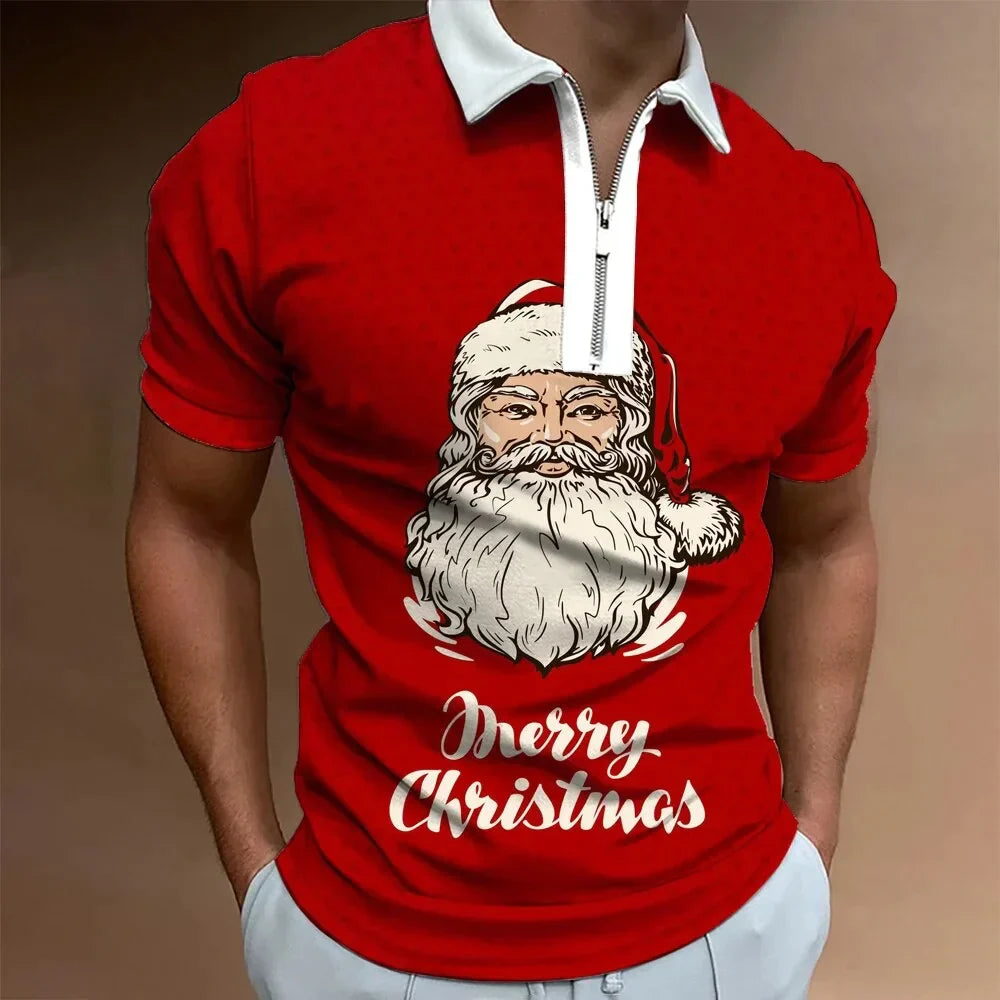 Camisa Polo Christmas - Estampa Exclusiva para Celebrações Natalinas