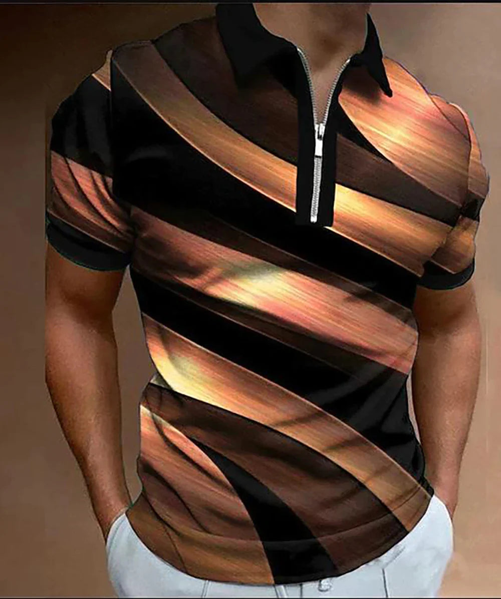 Camisa Polo Spiral 3D - Estampa Tridimensional Exclusiva