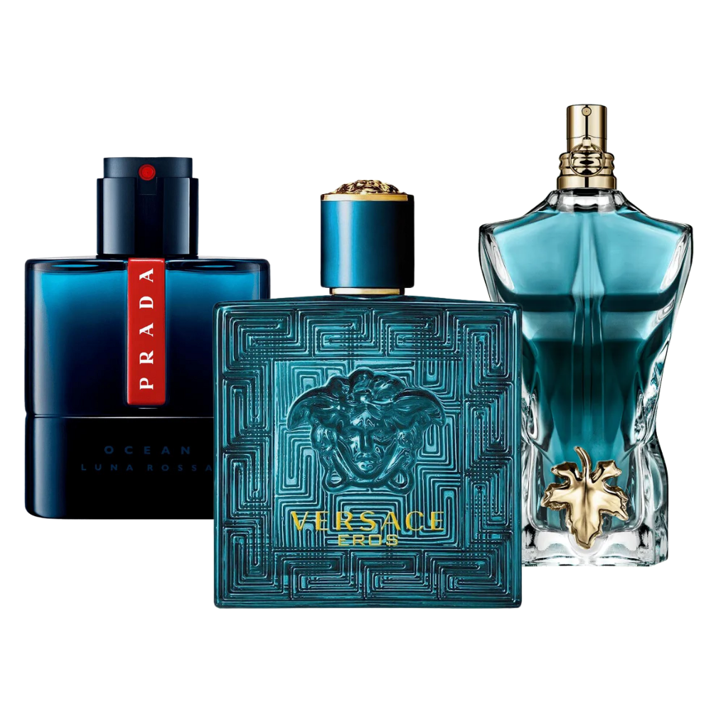 3 Parfums Prada Luna Rossa, Versace Eros, Le Beau (PAYEZ 1, OBTENEZ 3)