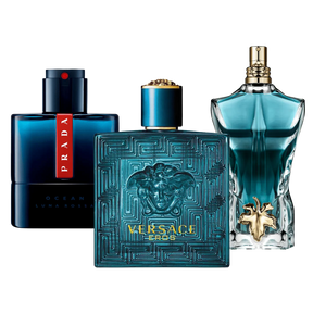 3 Parfums Prada Luna Rossa, Versace Eros, Le Beau (PAYEZ 1, OBTENEZ 3)