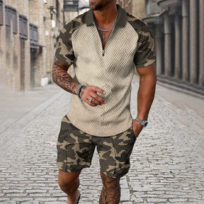 Conjunto Polo Camuflado - Camisa + Short