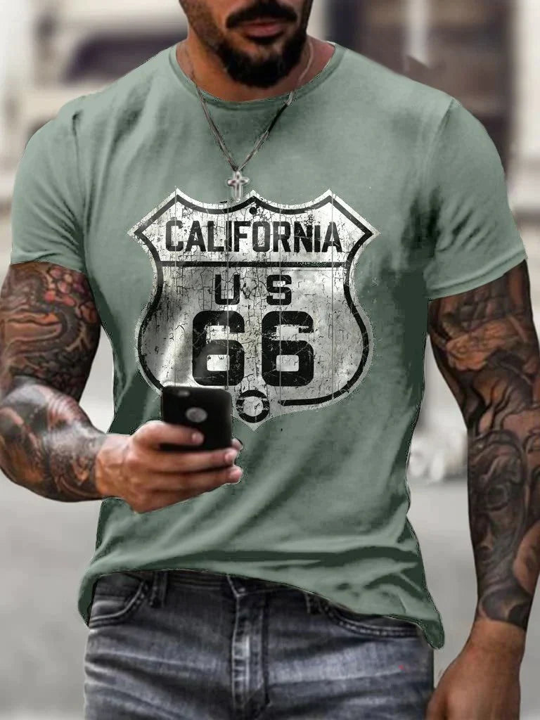 Camisa  Motor Route 66 - Logo Exclusivas