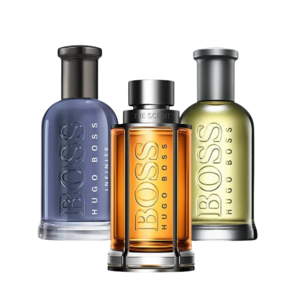 3 parfums BOSS THE SCENT, BOSS BOTTLED et BOTTLED INFINITE (PAYEZ 1, OBTENEZ 3)