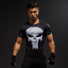 Camiseta Heros 3D - Arte 3D com Tecido Tecnologia de Compressão