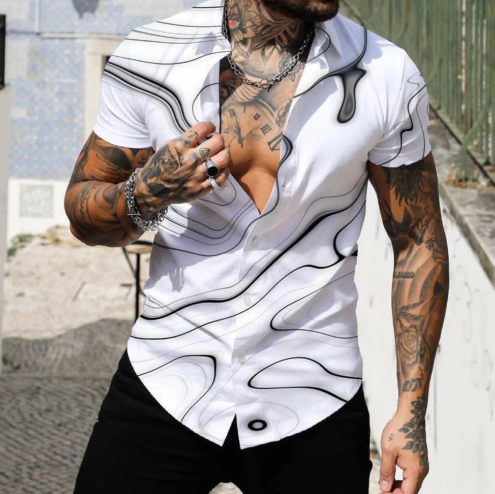 Camisa Contemporânea - Estilo Inovador para o Dia a Dia