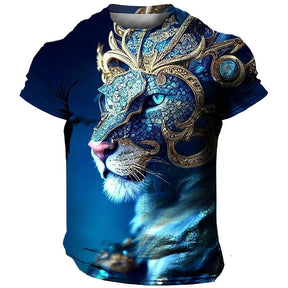 Camiseta Lion Arts 5D - Arte Exclusiva e Elegância Lion - Inspirada