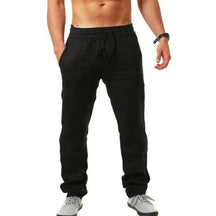 Pantalon en lin style streetwear