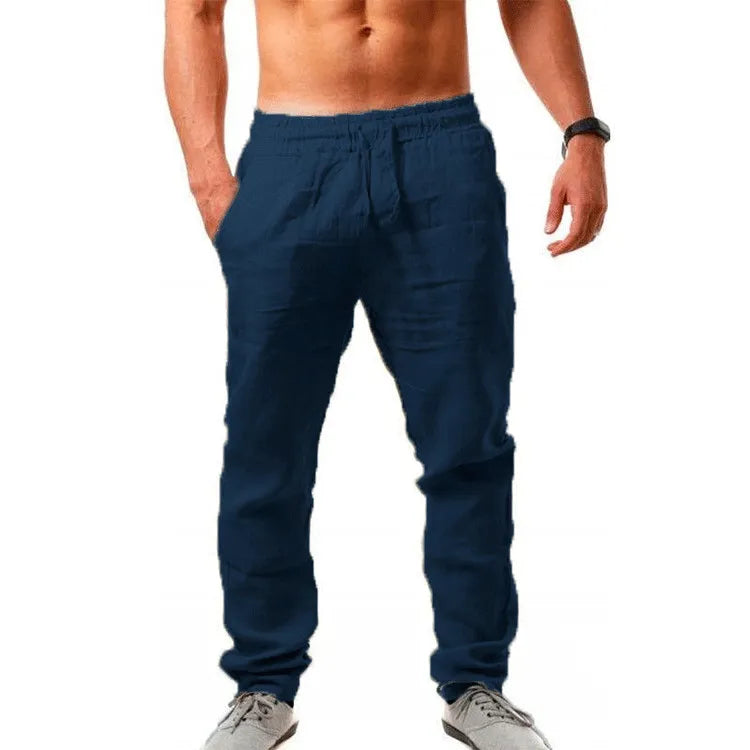 Pantalon en lin style streetwear