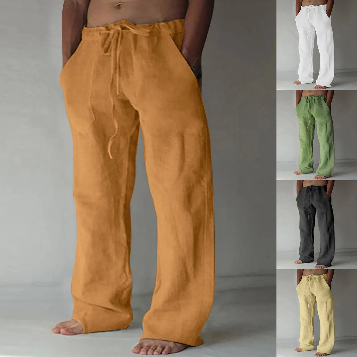 Pantalon en lin contemporain