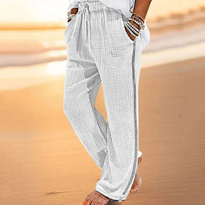 Pantalon bohème en lin
