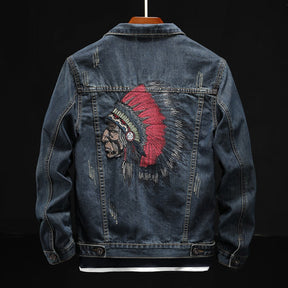 Veste en jean indienne
