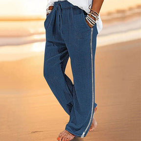 Pantalon bohème en lin