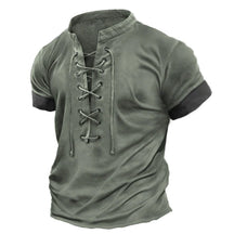 Chemise à col en V croisé