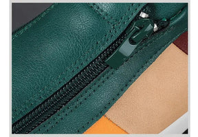 Baskets en cuir véritable