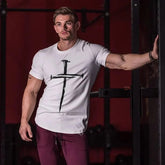 T-shirt avec crucifix